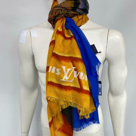 New Authentic Louis Vuitton Brick Road Stole Scarf Virgil Abloh - Picture 4 of 12